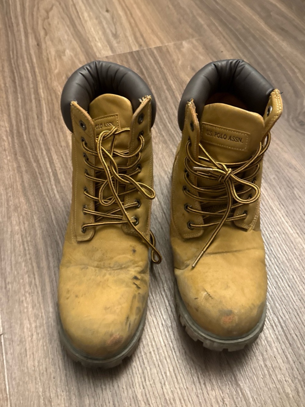 U.S. Polo Assn. Men's Wheat Lace-Up Work Boots size 10.5
